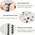 thumbnail image 4 of 1Set 2Rolls 6.56yards/6m Elastic Cord with Buttonhole 15mm Wide White and Black Elastic Button Loop Stretch Band for DIY Sewing Crafts, 4 of 7