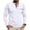 White, variant on hoksml Men's Henley Crew Neck Long Sleeve T Shirt Contrast Stitch Chest Pocket Slim Stretch Top for Outdoor Work Daily Casual Wear