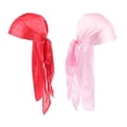 thumbnail image 2 of 2 Piezas Bandana Turban Sunnimix Rojo + Rosa, 2 of 5
