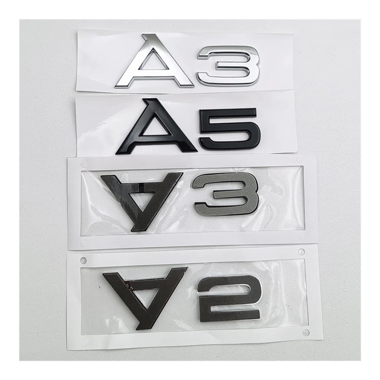 Sticker Audi Tuning Emblème Sline Audi - Brillant, Pour A1 A2 A3 A4 A5 A6 A7 A8, Décoration Calandre Badge SLINE Brillant Personnalisation