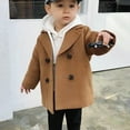 thumbnail image 6 of Cowsor Toddler Baby Boys Girls Wool Coat Winter Warm Double Breasted Trench Coat Kids Jacket Outwear Clothes, 6 of 7