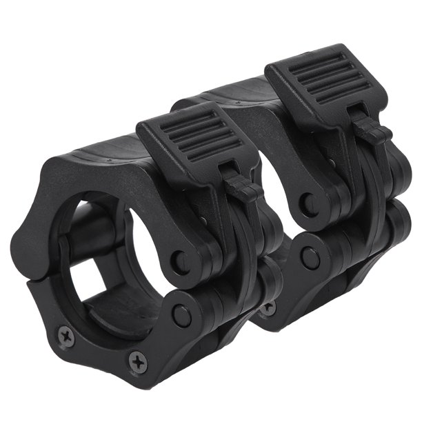 Hebilla de seguridad para barra profesional, de plástico negro, 2 uds., barra de levantamiento de pesas, mancuerna, cierre rápido, hebilla para mancuerna YUNYI BRAND Deportes