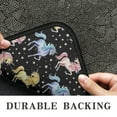 thumbnail image 6 of Black Cartoon Colorful Unicorn Pattern Door Rugs,Washable Non Slip Door Mats Indoor,Decorative Door Mats,Entry Mat Indoor for Entrance,Bedroom,Kitchen,Bathroom,30"x17", 6 of 6