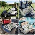 thumbnail image 6 of Golf Cart Seat Covers for 2 Seater,White Floral Microfiber Cart Seat Towel Blanket,Pastoral Farmhouse Magnolia Flowers Leaves Absorbent NonSlip Bench Seats Protector for Golf Course 51"x31", 6 of 9
