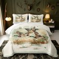 thumbnail image 2 of Manfei Hunting Themed Duck Bed Spread Queen,Farmhouse Mallard Queen Coverlet Set,3pcs,1 Quilt and 2 Pillowcases, 2 of 7