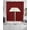 Red Black, variant on Black Red Plaid Swag Kitchen Curtains Sets for Windows 24 Inch Length, Vintage Rustic Buffalo Checked Gingham Short Window Curtain Panels Swags Valances and Tiers 3 Piece Set for Cafe/Dining Room