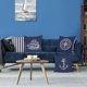 thumbnail image 3 of Fundas de almohada Bonhause Nautical Blue de 40 cm x 40 cm, juego de 4, 3 of 6