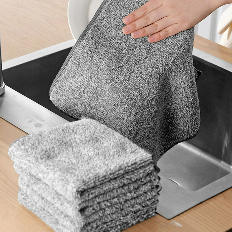 Teblacker 10 Pack Swedish Dishcloth Sponge Dishcloths Reusable Swedish Dish  Cloth for Kitchen Absorbent Hand Cleaning Towel(Purple) 