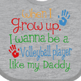 thumbnail image 4 of Inktastic Volleyball Player Like Daddy Boys or Girls Baby Bib, 4 of 4