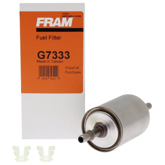 FRAM In-Line Fuel Filter, G7333, Replacement Fuel Filter for Select Vehicles