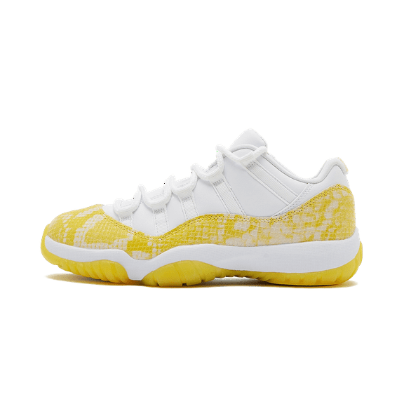 Jordan WOMENS AIR JORDAN 11 LOW WMNS "Yellow Snakeskin" AH7860 107 from Stadium Goods