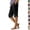 #03 Black, variant on Linen Bermuda Shorts for Women Knee Length Summer Casual Elastic Waisted Side Split Button Shorts with Pockets 2026 ,XL,Purple
