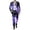 Purple, variant on Mens Galaxy Cosmic Print Formal Two Piece Business Attire With Jacket Trousers Clothes