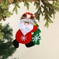 thumbnail image 2 of Mecorevxz Christmas Fabric Hanging Ornaments,Christmas Cute Santa Claus Small Pendant Christmas Tree Hanging Decorations,Car Hanging Decoration(A), 2 of 6