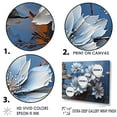 thumbnail image 3 of Designart "Modern Impression Of Blue And White Cornflowers II" Cornflowers Floater Framed Wall Decor, 3 of 5