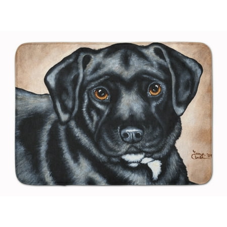 

Carolines Treasures AMB1415RUG Black Bart the Labrador Machine Washable Memory Foam Mat 19 X 27 multicolor