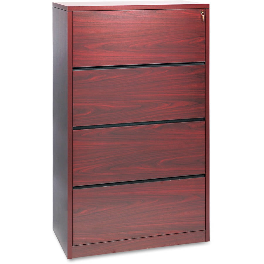 HON 10500 Series 4-Drawer Lateral File, 36w X 20d X 59-1/8h - Walmart.com