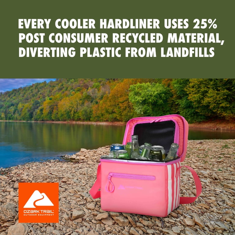 Ozark Trail 6-Can Soft-Side Cooler, Coral photo 5
