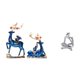 thumbnail image 1 of Estatua de resina de reno y alce, colección de arte decorativo, figura de animal, pareja de ciervos, escultura abstracta de pensador para chimenea, me, 1 of 8