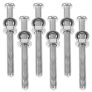 NICEXMAS 6-Pack Plated Stainless Steel Pool Ladder Screws Universal Replacement Fasteners for Above Ground Pools