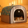 thumbnail image 3 of Cama semicerrada para gatos jinwen Cueva de la cama del gato, 3 of 6