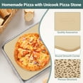 thumbnail image 4 of Unicook Heavy Duty Cordierite Large Pizza Stone for Oven and Grill, Non-stick Rectangular Baking Stone, 16" x 14", 4 of 9