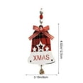 thumbnail image 2 of FastXmas Chrismtas Hanging Decoration,Wood Christmas Red Plaid British-Style Letter Ornaments, Merry Christmas Pine-Tree Shape Ornaments,2D Pendants for Xmas Tree,Car,Party,Holiday Decor 3.1", 2 of 6