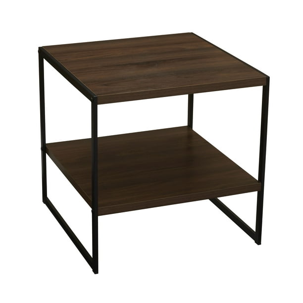 Profile Square Side Table And End, Small Square Side Table With Shelf