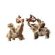 thumbnail image 3 of 2 piezas de estatuas de elefantes, decoraciones de elefantes de la suerte, figuras de resina para el Marrón claro, 3 of 9