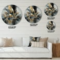 thumbnail image 4 of Designart "Marble Abstraction in Soft Colors II" Abstract Marble Round Metal Art, 4 of 5