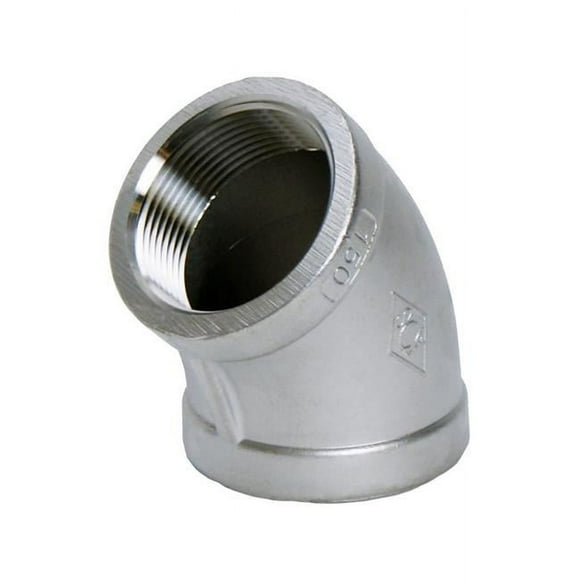 Smith Cooper 4809901 1.25 in. Thread Stainless Steel 45 Degree Elbow