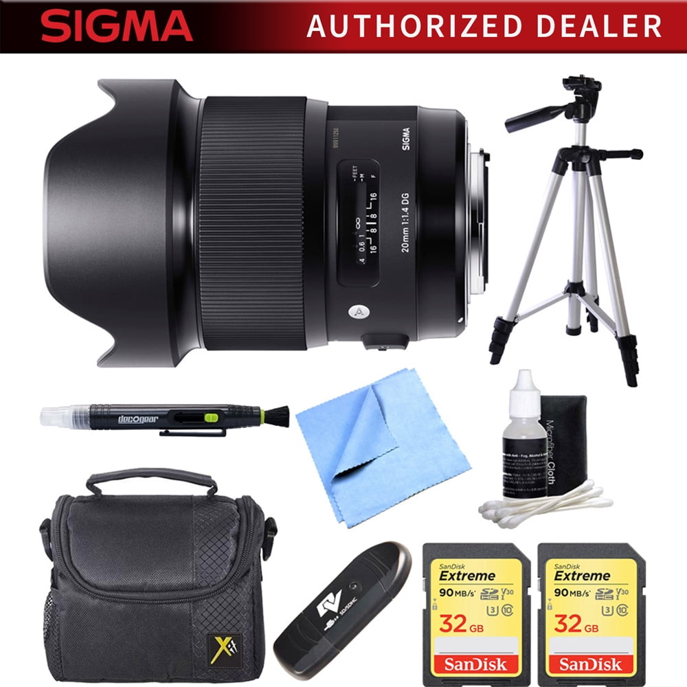Sigma mm F1 4 Art Dg Hsm Wide Angle Lens For Nikon Full Frame Dslr Cameras Includes Bonus Sandisk 32gb Memory Card And More Walmart Com Walmart Com