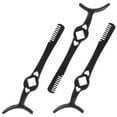 thumbnail image 3 of SHOWERORO 3Pcs Lash Clamp Tweezers Black Eyelash Applicator Tool for Secure False Eyelash Placement, 3 of 7