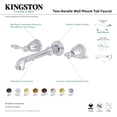 thumbnail image 4 of Kingston Brass KS7025NL Naples Two-Handle Wall Mount Roman Tub Faucet, Oil Rubbed Bronze, 4 of 5