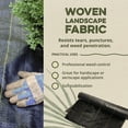 thumbnail image 3 of DeWitt 4-Pack Pro-5 Weed Barrier Fabric 5 oz, Heavy-Duty Woven Weed Control, 4 x 250 Feet, 3 of 12