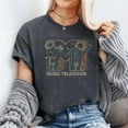 thumbnail image 2 of MTV Music Television Wild Flower Mushrooms MTV Logo T-Shirt Men's And Women's Graphic Tee 100% Cotton by TBun, Full Sizes S-5XL, 2 of 2