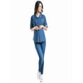 thumbnail image 3 of Blusa Maternidad Mezclilla Cómoda Ropa Embarazo Blusa Mujer Casual Manga Ajustable Bolsas Color Azul Oscuro, 3 of 3