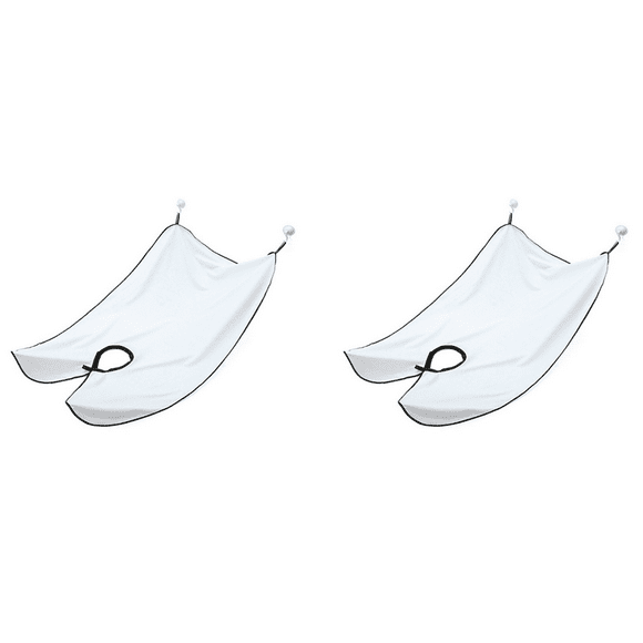 2PCS-Shaving Apron,Beard Hair Catcher for Men Shaving&Trimming Beard Cape Grooming Cloth Waterproof with Suction Cup B