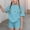 Blue, variant on Cethrio Girls St. Patrick's Day Outfit Sets, Summer Short Sleeve 2 Piece Girls' Clothing Sets Purple Size 7-8