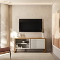 thumbnail image 1 of Mesa para TV hasta 55 pulgadas Bossa Gold color madera natural y blanco hueso, 1 of 5