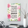 thumbnail image 3 of Trust in The Lord Proverbs 3:5-6 Canvas Wall Art,Bible Verse Scripture Canvas Painting Prints for Christian Home Bedroom Office Church Religious Wall Decor, 3 of 6