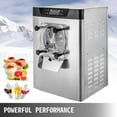 thumbnail image 3 of KFFKFF Commercial Ice Cream Machine 1400W 5.3 Gallons Per Hour Hard Serve Yogurt Maker with LED Display, Silver, 3 of 9