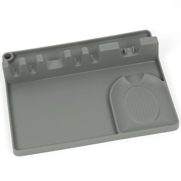 OLOEY Spoon Rest Kitchen Counter Silicone Spoon Holder Stove Top 2 in 1