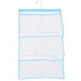 thumbnail image 1 of Organizador de baño de secado rápido con 6 bolsillos colgantes de malla para ducha, accesorios de baño que ahorran espacio, con un solo gancho (azul cielo), 1 of 5