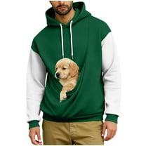 Lumeqa Dog Pouch Hoodie for Men Women Kangaroo Pocket Cat Pouch Sweatshirts Pet Carrier Pullover Animal Holder Tops