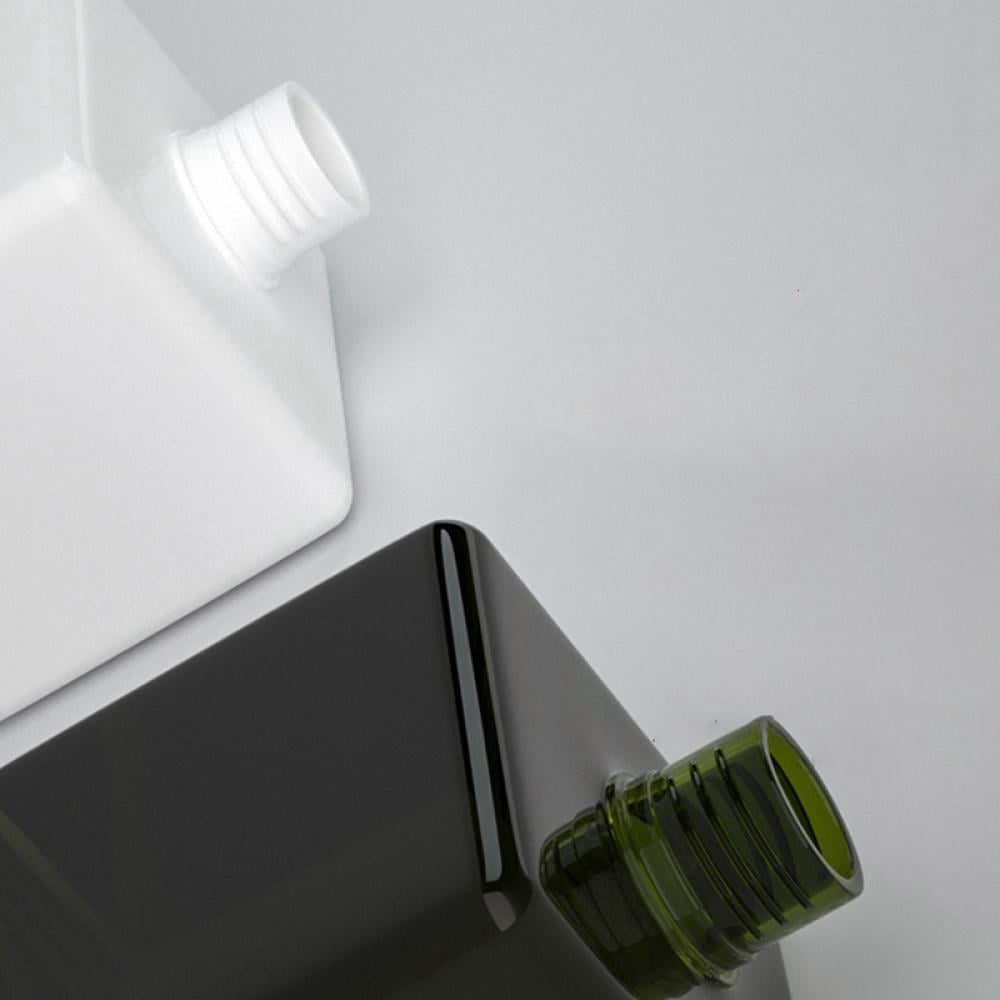 Square Refillable Liquid Soap Dispenser Pump Bottle for Bathroom Vanity