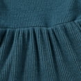 thumbnail image 5 of Tiny Cutey Baby Girl Dress Clothes Fall Long Sleeve Square Neck Solid Vintage Dresses Outfit Set for 3-4T, 5 of 8