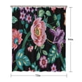 thumbnail image 5 of Pioneer Flower Floral Print Pattern Shower Curtain 72"x84" ,Bathroom Decorative Shower Curtains Set with 12 Hooks,Modern Waterproof Washable Shower Curtain, 5 of 6