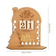 thumbnail image 1 of Calendario de Adviento de madera para Navidad, decoración de Cuenta Regresiva para el hogar, adorno de mesa de Navidad, regalo artesanal de Año Nuevo, 2023, 1 of 4
