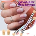thumbnail image 3 of 4 Pcs UV Gel Gradient Sponge Pens with 16 Pcs Replacement Head Nail Sponges for Ombre Double Head Brush, 3 of 5